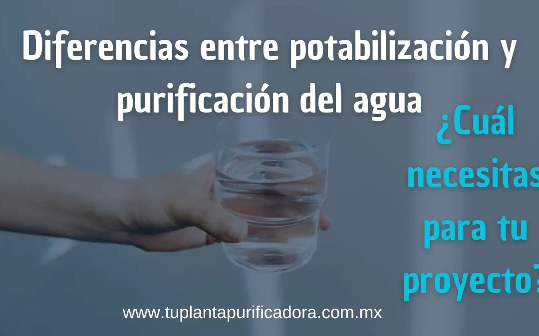 Diferencias entre potabilización y purificación del agua