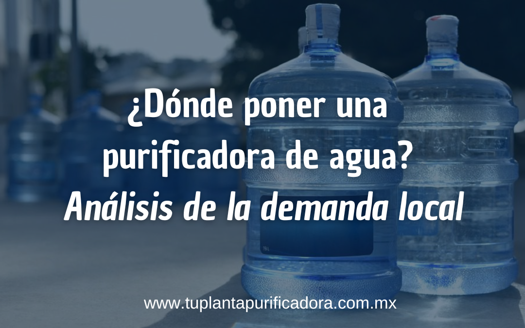Dónde poner una purificadora de agua