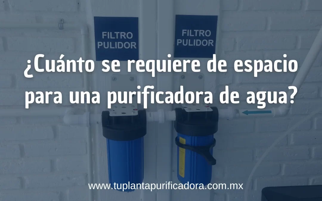 espacio para una purificadora de agua
