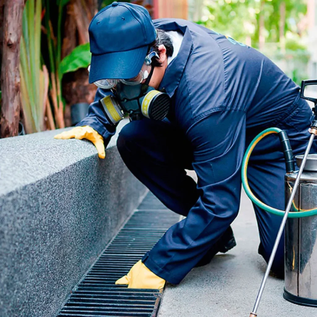 Programa de control de plagas en una planta de agua