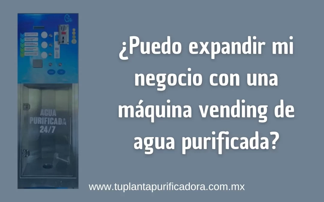 máquina vending de agua purificada