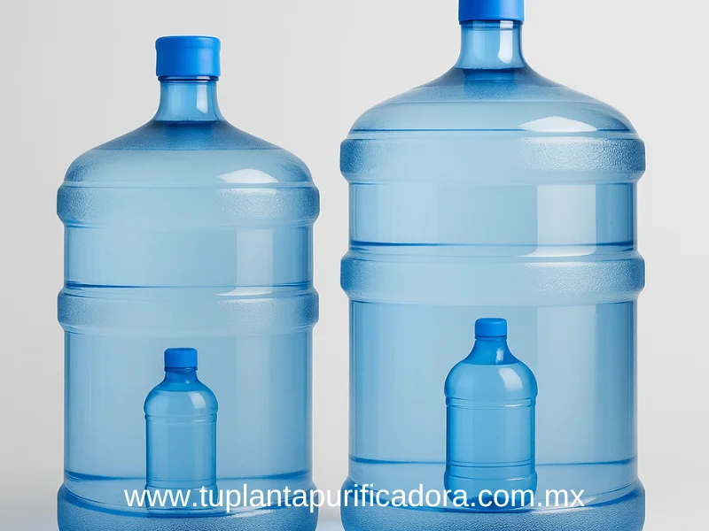 Garrafones retornables para agua purificada