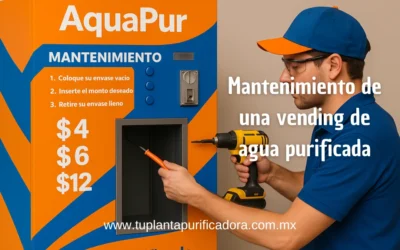 Mantenimiento y cuidados de una vending de agua purificada