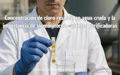 Concentración de cloro residual en agua potable (Agua cruda)
